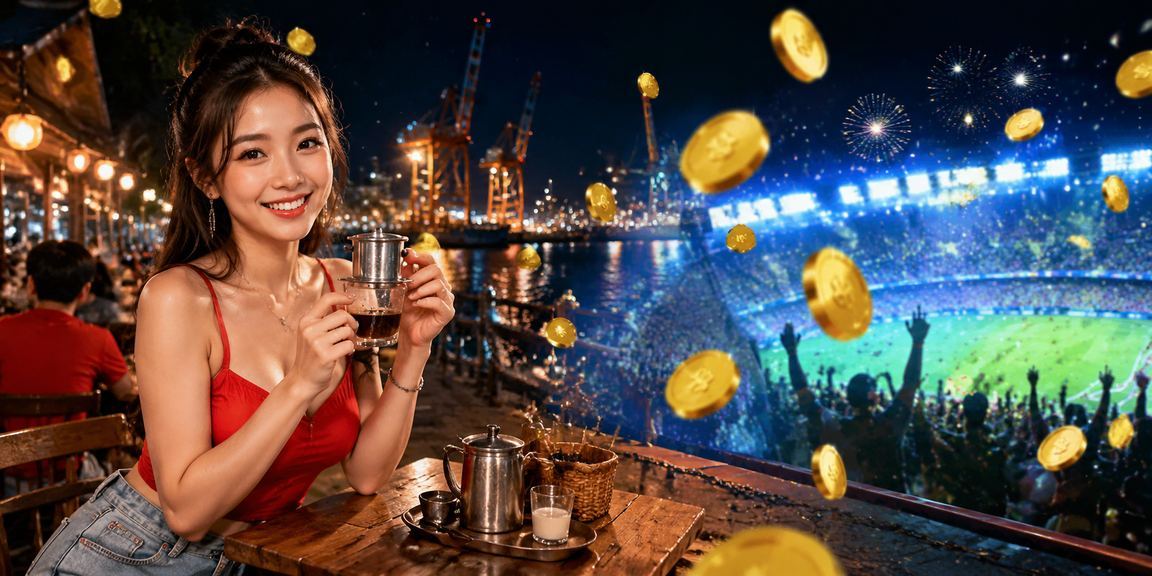 Người chơi Hải Phòng theo dõi kèo bóng đá tại quán cà phê buổi sáng