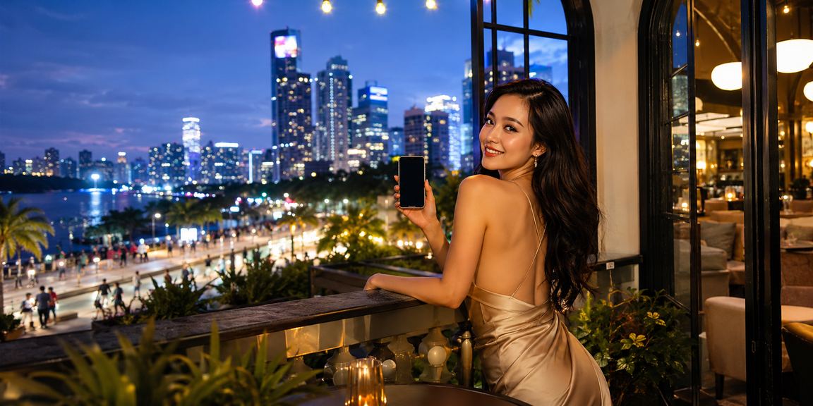 Người dùng tại TP. Hồ Chí Minh đăng ký tài khoản và nhận thưởng tại quán cà phê
