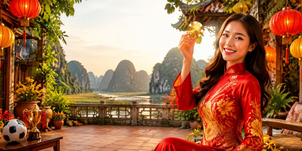 Người hâm mộ bóng đá tại Hội An xem trận và theo dõi kèo cược dưới ánh đèn lồng truyền thống